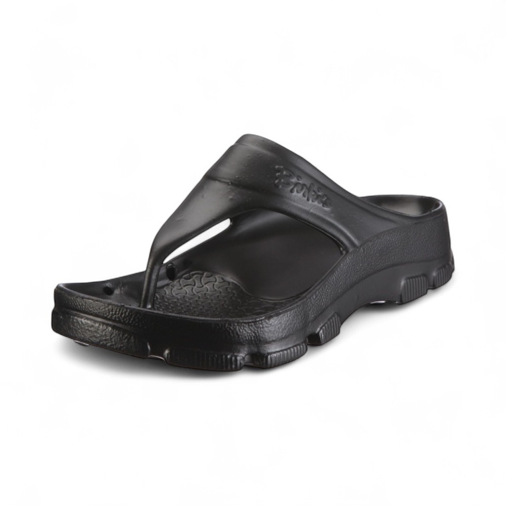 Women’s Birkenstock Birki EVA Flip Flop Black Caribbean Sandal 41 size 10-10 1/2 - Picture 3 of 16